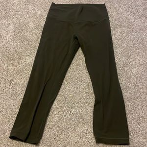 Lululemon “align” Leggings (olive green) size -6